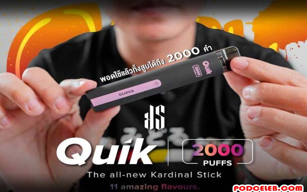 3 รสสุดโดนบุหรี่ไฟฟ้าใช้แล้วทิ้ง KS QUIK 2000
