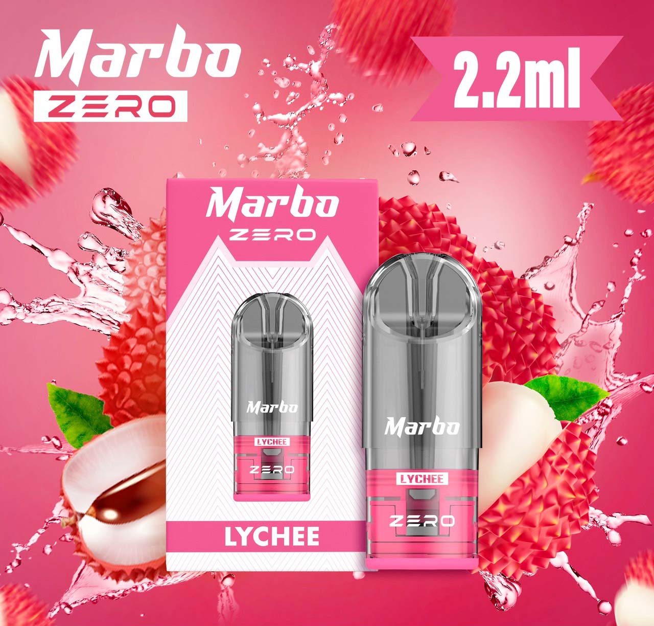 หัวพอตน้ำยา กลิ่นลิ้นจี่ Marbo Zero Lychee